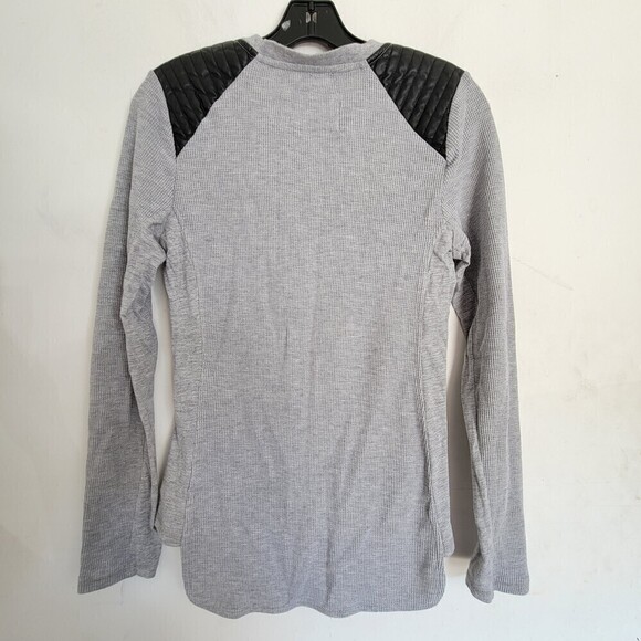Marc New York Andrew Marc Performance Heather Gray Long Sleeve Top Size Medium - Picture 3 of 13